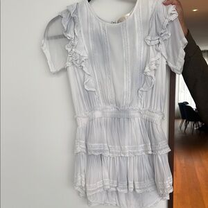 Elegant White Ruffled Dress